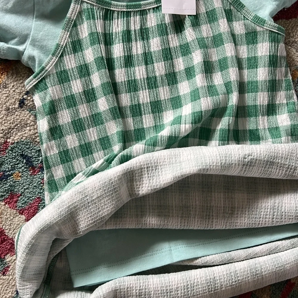 J. Crew Cuts Girls' gingham two-piece dress set - Size 4T